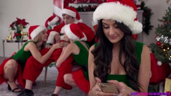 Stepsister And Her Friends Want Dick For Christmas