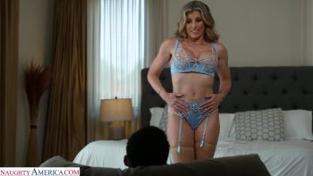 Sexy MILF Cory Chase gets her wet pussy a deep pounding by her son’s bully